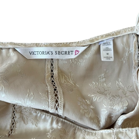 VTG 90s Y2K Victoria's Secret Cropped Bustier Style Camisole Top Champagne Med - Picture 9 of 10